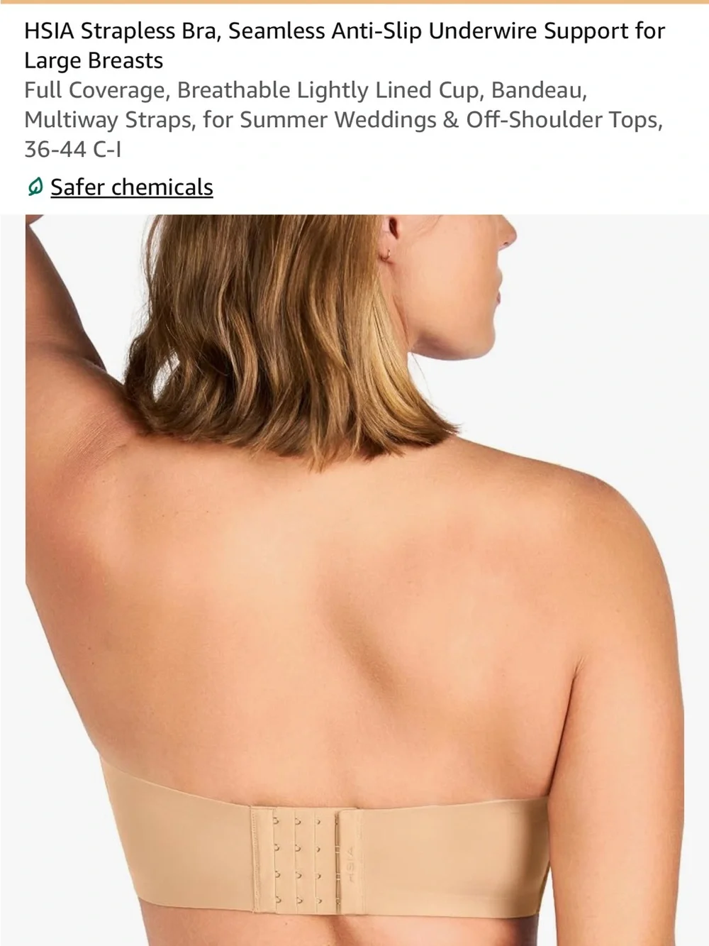 Strapless Seamless Bandeau Bra - Nude